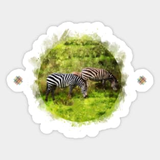 Nature finds expression in the beauty of colors Sticker